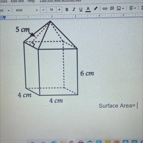 Find Surface Area from triangle rectangle :