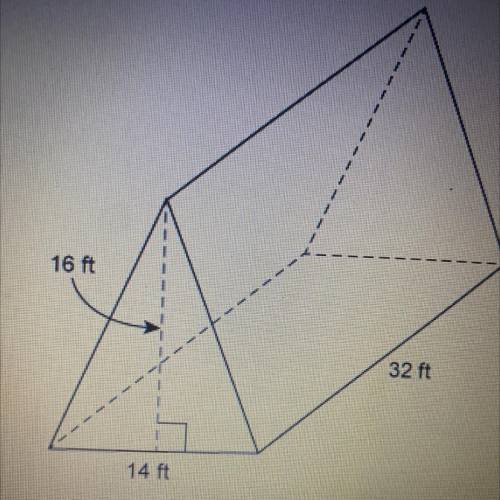 BRAINLIEST STARS

This figure shows the dimensions of an attic.
What is the volume of the attic?
E