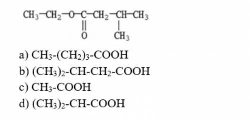 Which carboxylic acid is used to prepare the ester shown?