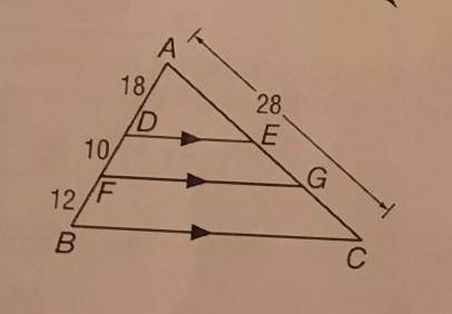 Using the picture attached, find EG​