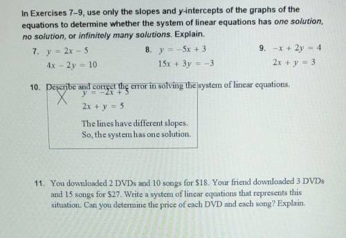 please help on numbers 7-11 im having a lot of trouble thank you! had to fix it the image did not s
