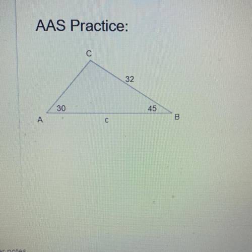 Finish the triangle equation
