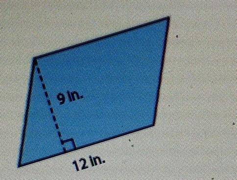 Find the area of the parallelogram​