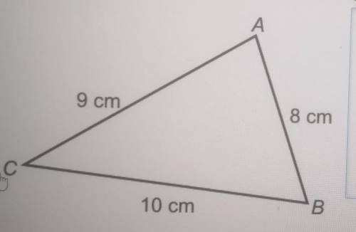 Find the area of triangle ABC.

Give your answer correct to 1 decimal place.Picture of question ab