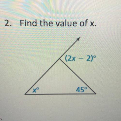 Find the value of x. pls