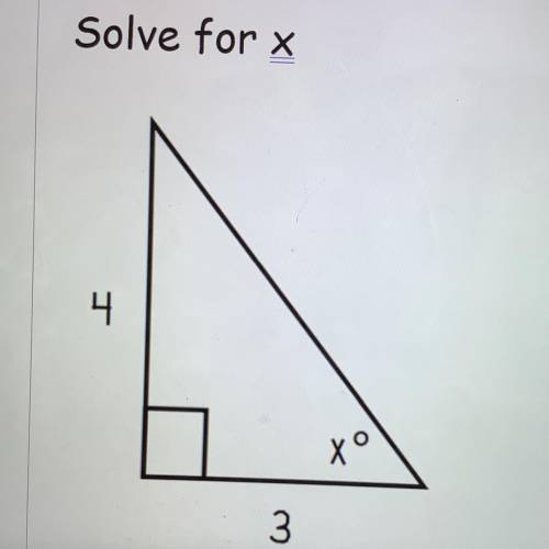 Solve for x
4
Хо
3
URGENT PLEASE HELP