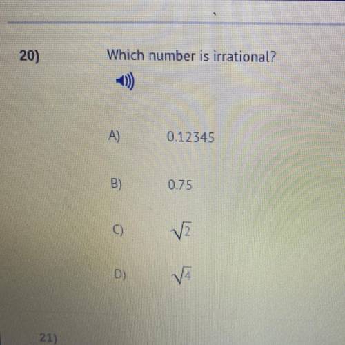 Which number is irrational ?