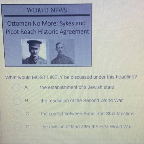 A. the establishment of a Jewish state

B. the resolution of the Second World War
C.the conflict b