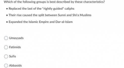 Which of the following groups is best described by these characteristics