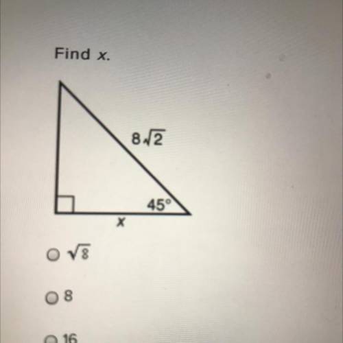 Find x. Please help and explain how you got this. Thank you!