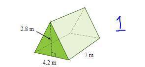 (THIS IS REALLLYYYY URGENT PLEASE)

1 Find the volume of the triangular prism
--------------------