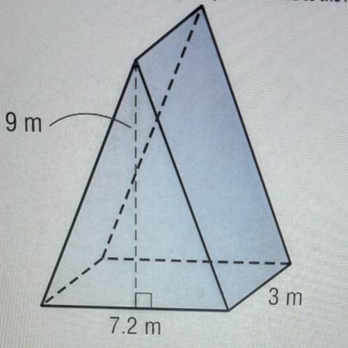 Find the volume of the retanguler prism. round to the nearest tenth. Also identity the correct unit
