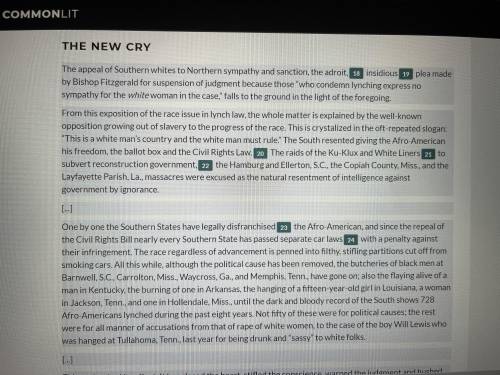 HELP MEEEEEE THE PASSAGE IS IN THE PICTURESSSSS

What is the new cry mentioned in paragraph