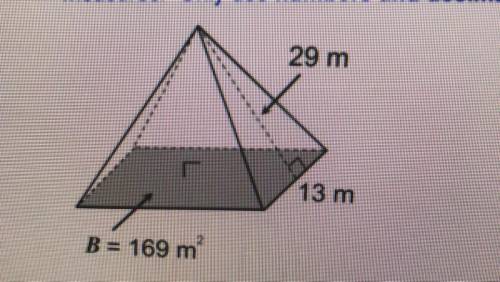 Find the surface area of the figure below.

Round to the nearest tenth. Do not
use commas in your