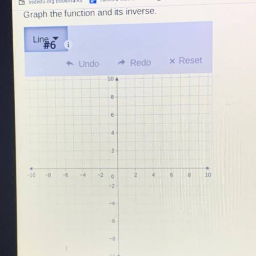 Find the inverse of f(x) = -3x.

The inverse is
g(x) = 
Graph the function and its inverse