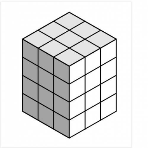 Each individual cube that makes up the rectangular solid depicted below has 6 inch sides. What is t