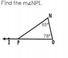 Find measure of angle NPI