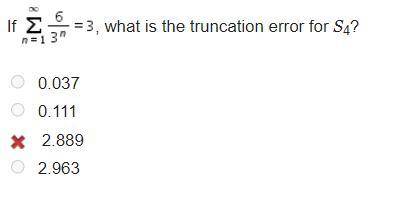 If , what is the truncation error for S4?