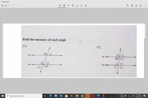 Measure of angle 25 :

measure of angle 26 : 
measure of angle 27 : 
measure of angle 28 : 
measur