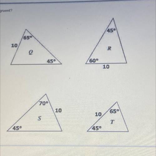 WHICH TWO ARE CONGRUENT?