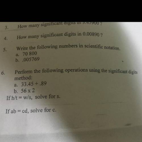 Help me with question 6 please ( a and b)