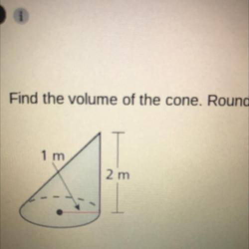 Please find the volume of the cone!!