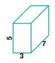 Find the volume of the rectangular prism:Units cubed