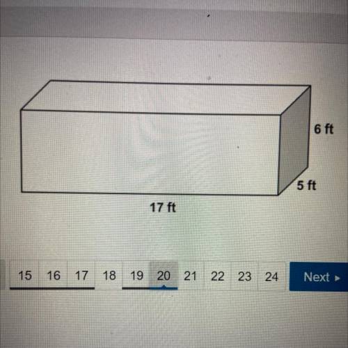 Calculator

6 ft
What is the surface area of the right rectangular prism?
Enter your answer in the