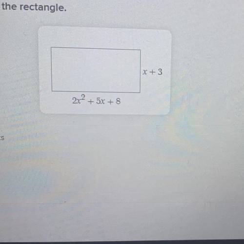 Find a polynomial that represents the perimeter of the rectangle.