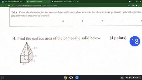 How do i find the surface area of this composite figure