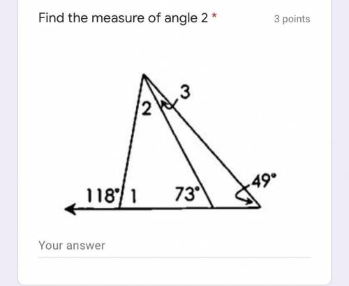 Find the measurement of angle 2