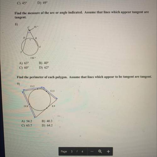 Can i please get the answer to both of these and a short explanation? thank you guys so much
