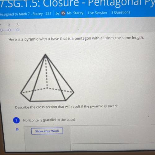 Ooo

Here is a pyramid with a base that is a pentagon with all sides the same length.
Describe the