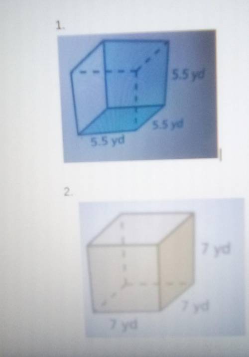 What is the surface area for both?​