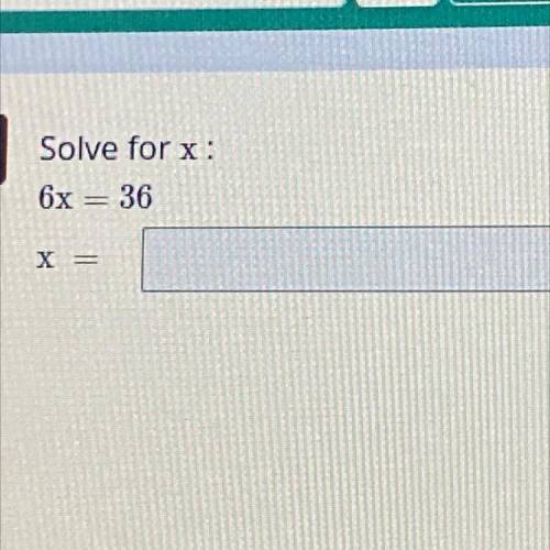 Solve for x. please help as fast as possible