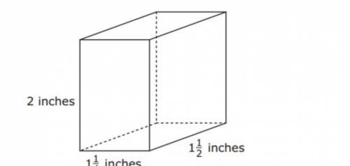 What is the volume of the right rectangular prism below?
​
​