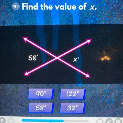 ‼️ help me it is due today Find the value of x.
58°
X°
‼️‼️‼️