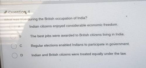 What was true during the British occupation of India?​