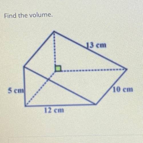 Find the volume of this shape please
