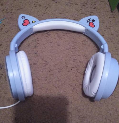 My decorated headphones (I don't know how to put two photos so this is the front.)​