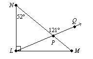 Use the diagram to find the measure of ∠PML.