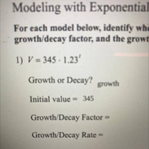 Please help find the factors and rate