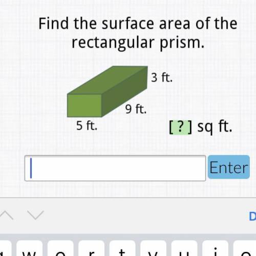 Find the surface of the triangular prism