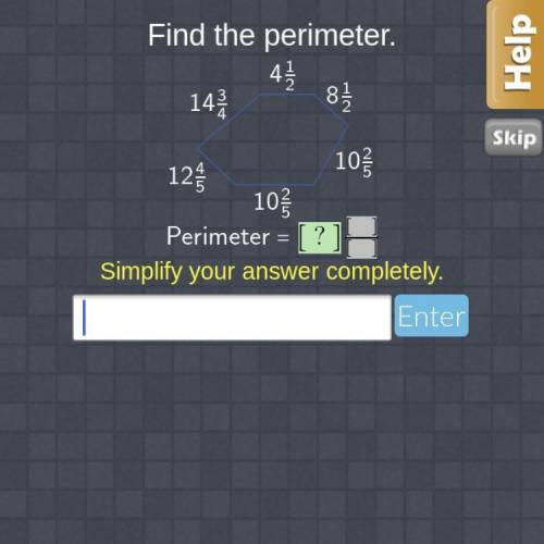 Find perimeter 
Simplify answer completely
