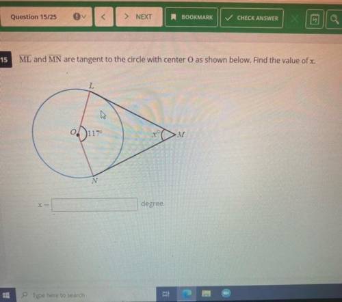Geometry question on finding x.