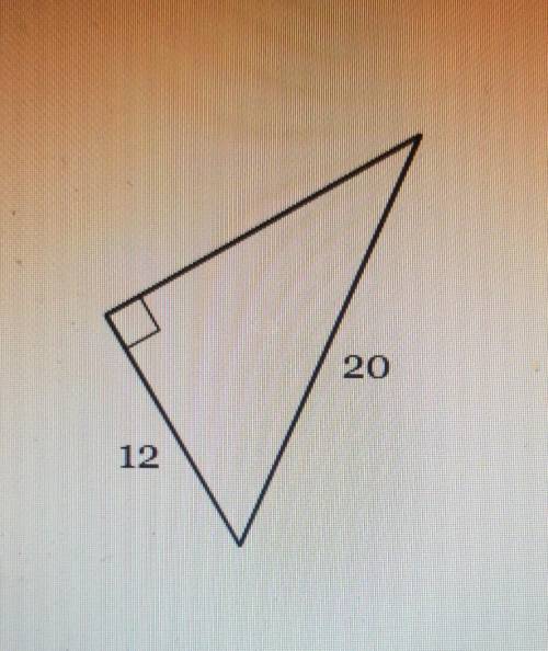 PLS HELP !! Find the length of the third side. If necessary, round to the nearest tenth. ​