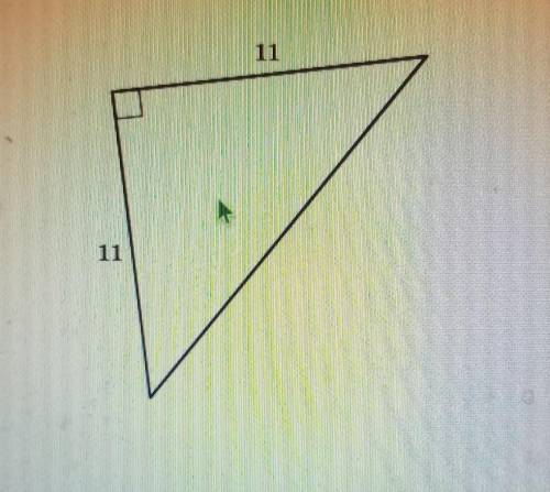 PLS HELP ! Find the length of the third side. if necessary, round to the nearest tenth. ​