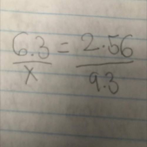 Solve the proportion then around your answer to the nearest hundredth