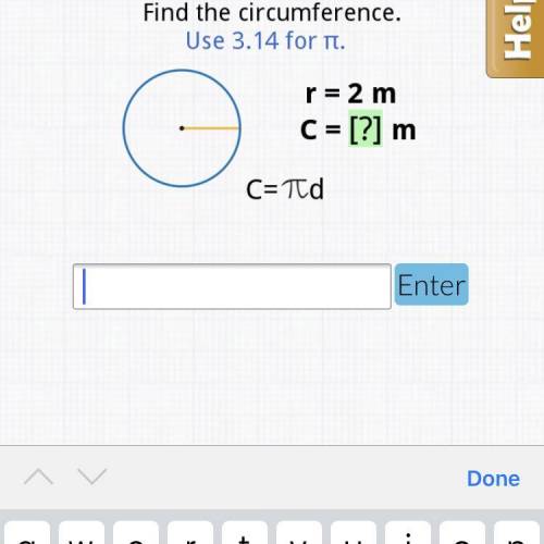 Find the circumference use 3.1; for pie