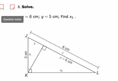 Solve for s2 if c = 6 and y=5